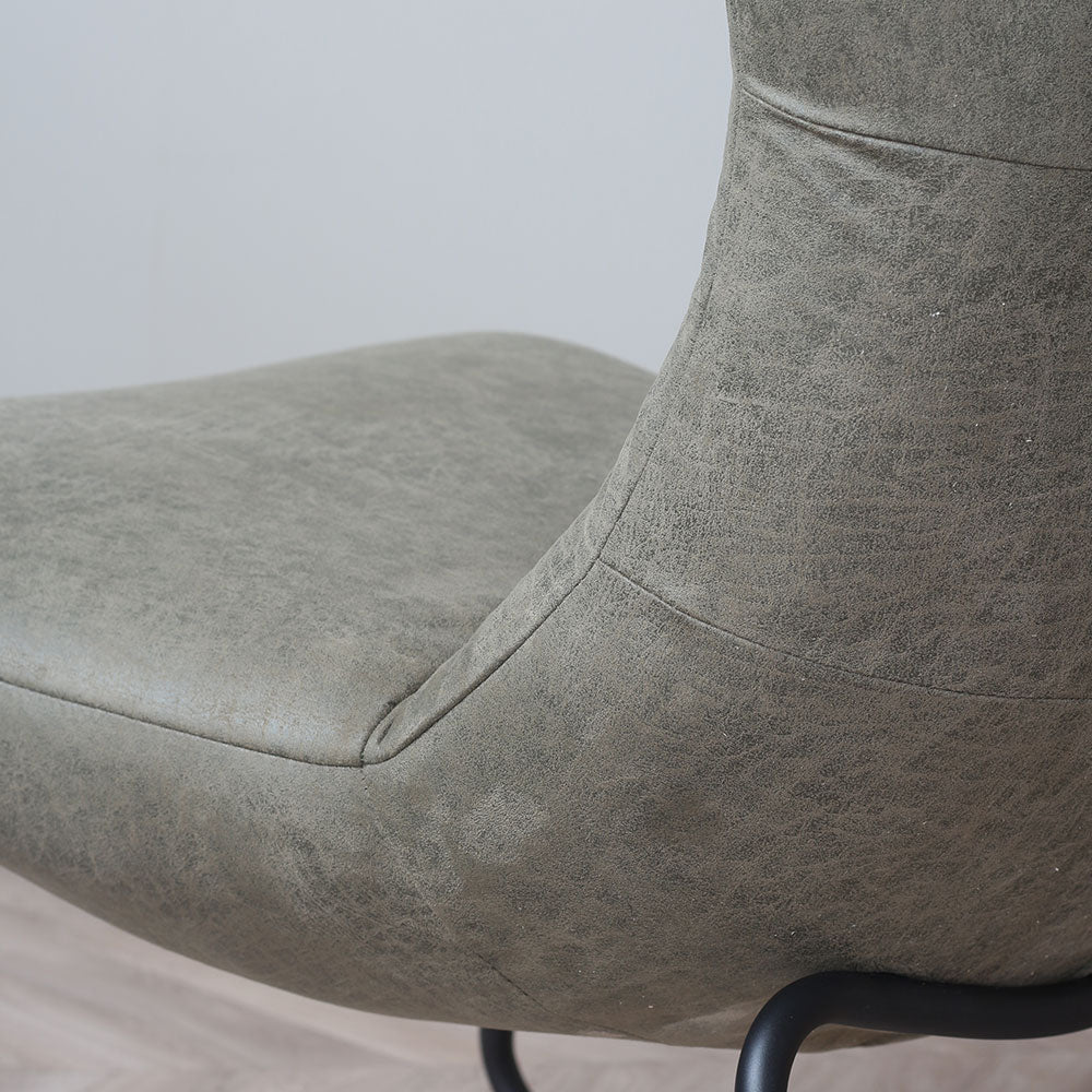 Industriële fauteuil Jonathan groen